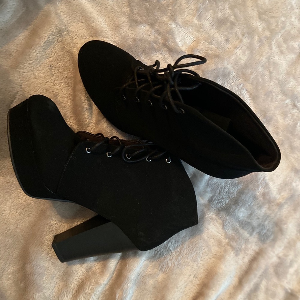 Black Suede Booties